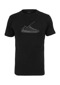Mister Tee Heren Shirt 'One Line Sneaker' zwart / wit XS