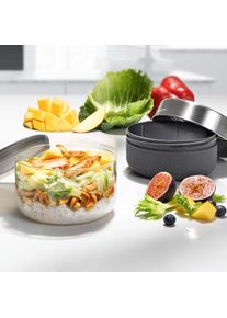 Black+Blum Lunchschale aus Glas, 750 ml, schiefergrau