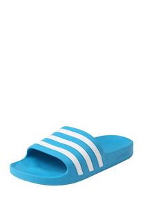 adidas Performance, M&aelig;nd, Pantoletter 'Adilette Aqua', Azur / Hvid, St&oslash;rrelse 13