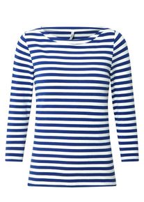 Only Dames Shirt 'Fifi Life' blauw / wit XS