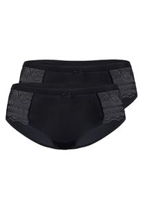 Sassa Mode sassa Dames Broekje 'FANCY LACE' zwart S