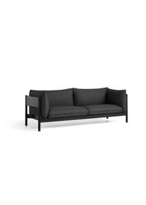 Arbour Eco canapé 3 places Re-wool 198 / noir Hay