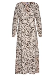 Lascana, Damer, Kjole, Sand / Sort, St&oslash;rrelse 34