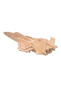 G-P044 3D DIY Wooden Puzzles Mini F-15 Fighter Plane Model Safe Friendly-environmental Simulation Intelligence Toys For