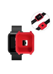 Silicone Protective Cover Case for Huami Amazfit Bip Smart Watch Anti-cracking Protective Case - Red