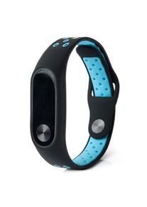 Xiaomi Mi Band 2 Dual Color Smart Watch Band Replecement Smart Band - Black + Blue