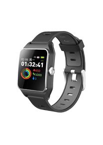 Makibes BR3 Smart Watch Support Strava 1.3 Inch IPS Color Touchscreen Built-in GPS Multi-sports Modes IP68 Waterproof - Black