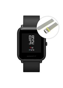 Huami Amazfit Bip Lite Version Smart Watch GPS Gloness Heart Rate Monitor 45 Days Standby + Replacement Strip(Gray+Yellow)