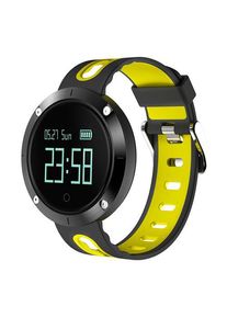 Makibes DM58 Smart Watch Bluetooth Heart Rate Blood Pressure Monitor Health Tracker IP68 Water Resistant - Yellow