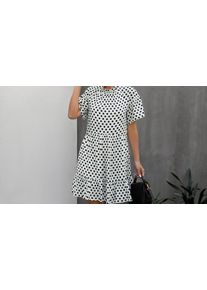 A-Line Summer Polka Dot Dress - 4 Sizes & 3 Colours