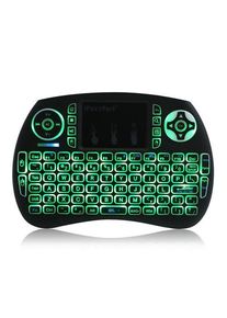 iPazzPort KP-810-21SDL Mini 3-Colour Backlit 2.4G Wireless Keyboard Mouse Combo with Touchpad DPI Adjustable