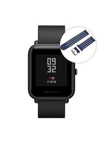 Huami Amazfit Bip Lite Version Smart Watch GPS Gloness Heart Rate Monitor 45 Days Standby + Replacement Strip(Blue+White)