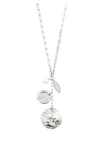 Pilgrim Necklace 'Poesy' silver / pearl white