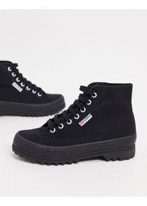 Superga 2341 Cotu Alpina flat ankle boots in black