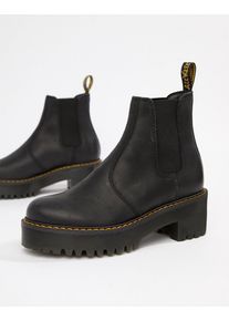 Dr. Martens Dr Martens Rometty Black Leather Heeled Chelsea Boots