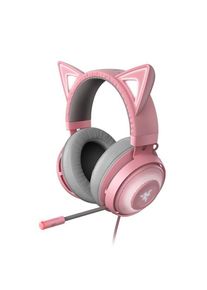 Razer Kraken Kitty Edition Gaming Headset - THX Spatial Audio Surround Sound - Active Noise-Canceling Microphone - Chroma RGB Lighting - Quartz Pink