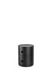 Componibili Recycled Mat Espace de Stockage Noir H40 Kartell