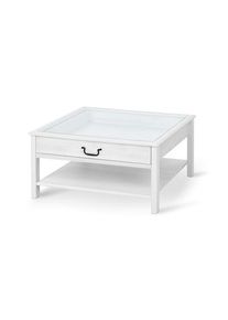 Couchtisch mit Glasplatte - Tchibo - Schwarz - Holz