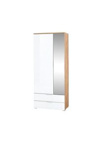 Tchibo - Garderobenschrank »Telde« - 84x40x196cm - silber - Glas / Metall