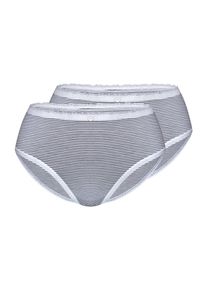 Sassa Mode sassa Dames Slip 'STRIPE RANGE' zwart / wit S