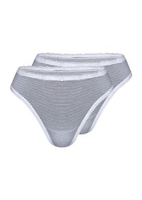 Sassa Mode sassa Dames String 'STRIPE RANGE' zwart / wit S