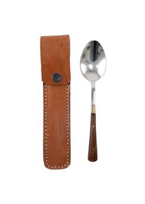Stainless late medieval spoon wooden handle