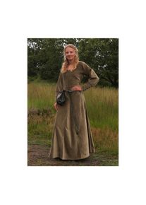 Market medieval dress Isabell velvet in late medieval style Cotehardie green size M