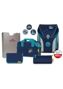 DerDieDas Set di zaini ErgoFlex Max Buttons 5 pezzi. blu