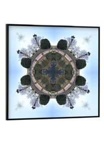 Poster with black frame "Laternen - Kaleidoskop" artboxONE Framed Poster