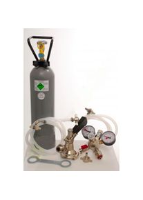 ich-zapfe Accessoireset 2 met vlakke fitting, 10 mm, bierslang, 2,0 kg CO2 voor enkellijns tapsystemen