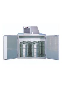 ich-zapfe Vatenkoeler, Biervatenkoeler voor 4 vaten, plaatstaal afgedicht met aluminium-zink blanke lak