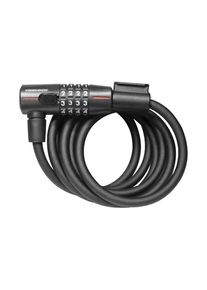 Trelock SK 210 code spiral cable lock black, 180 cm, Ø 10 mm