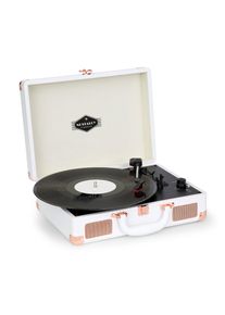 Auna Nostalgy by Auna Peggy Sue retro gramofón platne USB AUX biela/ružovo-zlatá