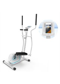 Klarfit Myon Cross, eliptický trenažér, záťažové koleso 12 kg, SilentBelt System