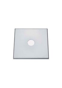 ich-zapfe Sluitplaat voor Tapzuil, Biertapzuil - RVS, 1 cm gevouwen, 220 x 220 mm,60 mm boorgat