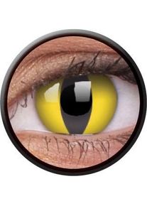 ColourVUE Elongated pupils yellow contact lenses