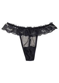 Petite Fleur Gold, Damer, String, Sort, Størrelse M