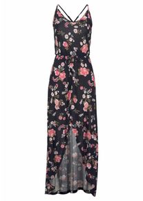 Lascana, Damer, Sommerkjole, Lyserød / Sort, Størrelse 42