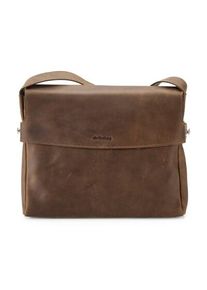 Harold’s Lederwaren Ledertasche Messenger Querformat Naturbraun