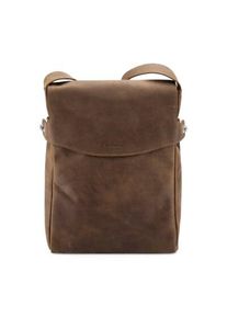 Harold’s Lederwaren Ledertasche Messenger Hochformat Naturbraun
