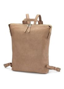 Harold’s Lederwaren Damen-Backpack Rindleder Taupe