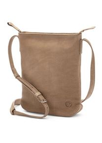 Harold’s Lederwaren Damen-Schultertasche Rindleder Taupe