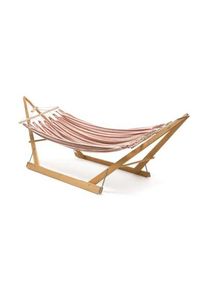 CHICO H&auml;ngematten Doppelh&auml;ngematte Baumwolle Beige/Rot