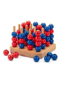 Holz Bi-Ba-Butze Kristian Finken Strategiespiel Vier gewinnt 3 D