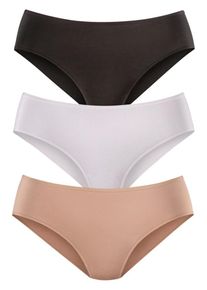 Lascana Dames Broekje beige / zwart / wit XL