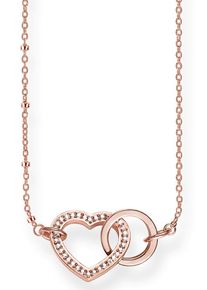 Thomas Sabo Herzkette »Together Forever Herz, ke1731-416-14-l50v«, Mit Zirkonia rosegold, Größe Länge: 50 cm, Halsschmuck, Romantik pur!