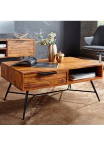 Home Affaire Couchtisch »Nisha«, Im Angesagten Industrial-Look braun , Im Landhaus-Stil