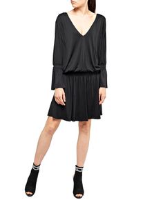 Replay Sommerkleid, Mit Gesmokten Details schwarz, Größe XL - N-Gr, Sommerliches Minikleid von Replay