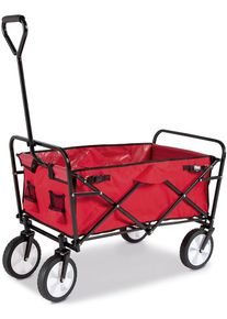 Kindermarke , Bollerwagen »Speedy, rot«, zusammenfaltbar , rot , rot-schwarz