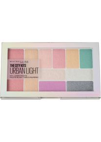 Maybelline NEW YORK , Lidschatten &raquo;City Kits&laquo;, Intensives Farbergebnis , beige , Urban Light , 8 Lidschatten, 1 Blush und 1 Highlighter in einer...